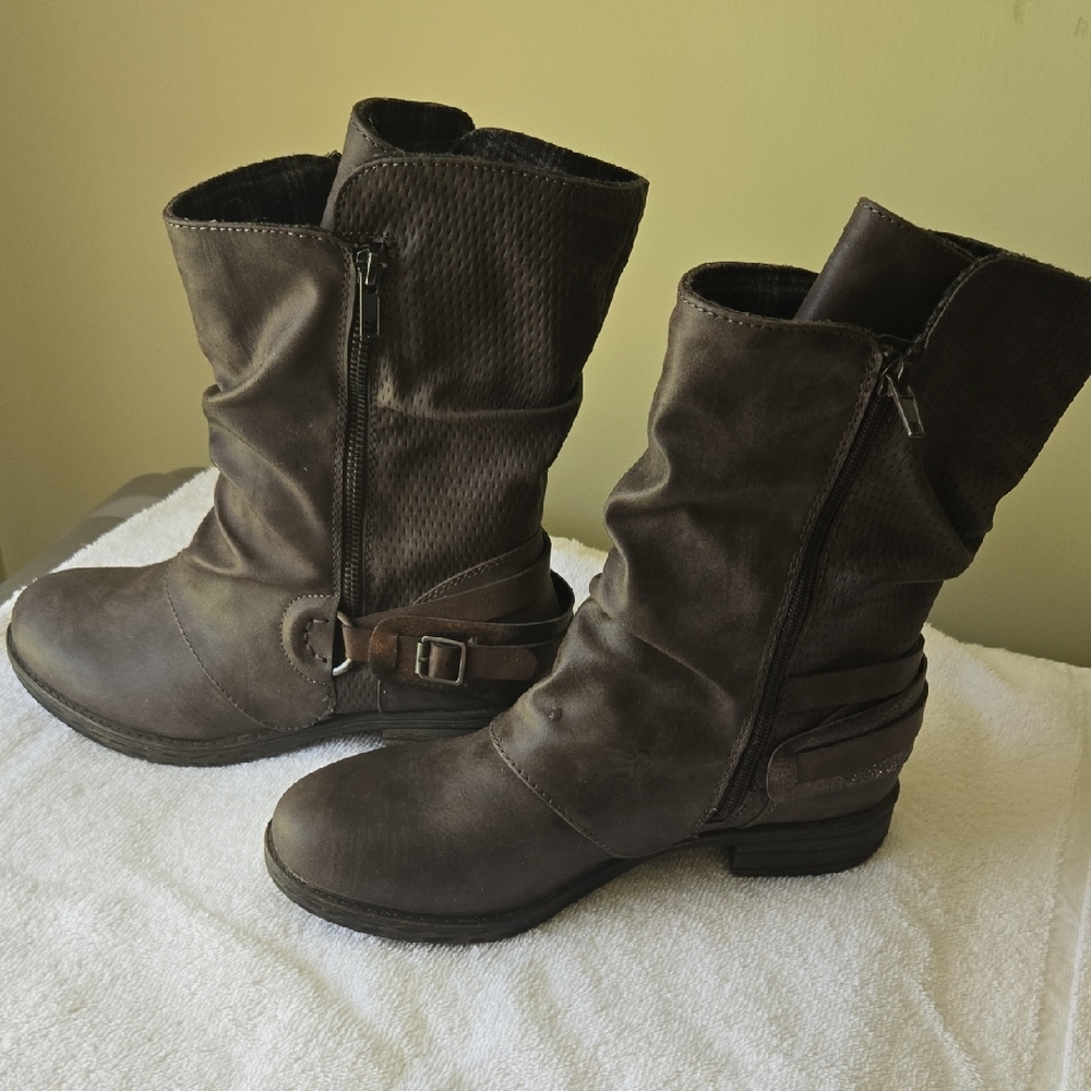 Jellypop Dark Brown Combat Boots